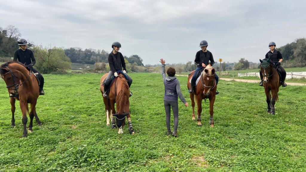 Lezione di equitazione a Roma presso Vinci Jumping Team